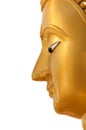 Buddha face in profile Royalty Free Stock Photo