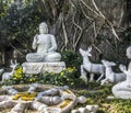 Buddha figure on the mable mountain