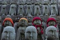 Buddha figures of Hase-Dera Temple in Kamakura, Japan Royalty Free Stock Photo