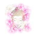 Buddha flowers sakura