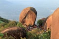 Buddha footprint festival on mountain