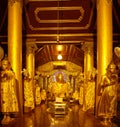 Buddha Footprint hall at Shwedagon complex