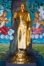 Buddha gold statue in Matara, Sri Lanka.