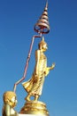 Buddha Golden Buddha image style - Temple Thailand. Royalty Free Stock Photo