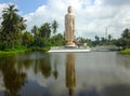 Buddha guarding against tsunamis sacred monument Royalty Free Stock Photo