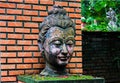 Buddha head ancient statue sacred