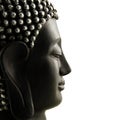 Buddha Head profile isolated Royalty Free Stock Photo