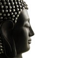 Buddha Head profile isolated