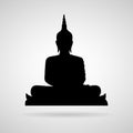 Buddha icon great for any use. Vector EPS10. Royalty Free Stock Photo