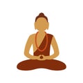 Buddha icon, vector illustration