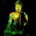 Buddha illustration painting meditation