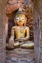 Buddha image in ancient Burmese Buddhist pagodas