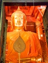 Big Buddha.Huge golden Buddha in Thailand. Beautiful big golden Buddha statue