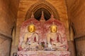 Buddha image , Bagan in Myanmar (Burmar) Royalty Free Stock Photo