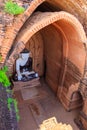 Buddha image , Bagan in Myanmar (Burmar) Royalty Free Stock Photo