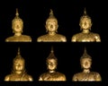 Buddha image on black background Royalty Free Stock Photo