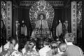 The buddha image in black and white, Beijing China