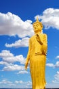 Buddha image and bright sky