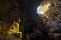 Buddha image in cave Royalty Free Stock Photo