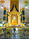 Buddha image in Gaya, Kyaikpawlaw Pagoda, Kyaikhto, Myanmar