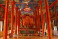 Buddha image and Murals at Wat Preah Prom Rath, Siem Reap, Cambodia