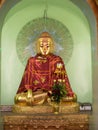 Buddha image at the Shwedagon Pagoda