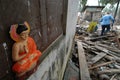 Buddha Image in Tsunami Debris