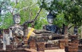 Buddha images in Kamphaeng Phet Historical Park, Thailand