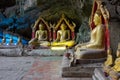 Buddha images in Khao Luang Cave,Phetchaburi province,Thailand Royalty Free Stock Photo