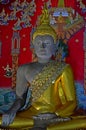 Buddha images at temples in Ayutthaya, Thailand