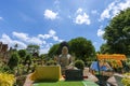 Buddha images at Thammikarat Temple in Phra Nakhon Si Ayutthaya Historical Park and important tourist attractions Royalty Free Stock Photo