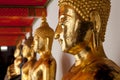 Buddha images. Wat Pho, Bangkok, Thailand. Royalty Free Stock Photo