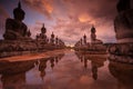 Buddha images, Wat Thung Yai, Nakhon Si Thammarat , Thailand.