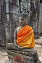 Buddha inside Angkor Wat temples, Cambodia Royalty Free Stock Photo