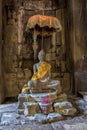 Buddha inside Angkor Wat temples, Cambodia Royalty Free Stock Photo