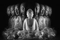 Buddha and Ksitigarbha sculpture