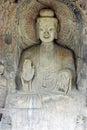 The buddha of Longmen Grottoes in china Royalty Free Stock Photo