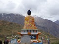 Huge golden Buddha in Langza Spity valley Royalty Free Stock Photo