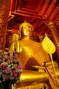 Buddha Looking Down From Above at Wat Phanan Choeng