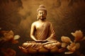 Buddha lotus position art. Generate Ai