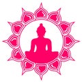Buddha - Meditation - Lotus Flower Royalty Free Stock Photo