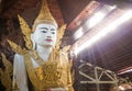 Buddha in myanmar temple Royalty Free Stock Photo