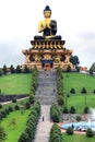 Buddha Park of Ravangla. Beautiful huge statue of Lord Buddha, at Rabangla, Sikkim, India. Gautam Buddha statue in the Buddha Park