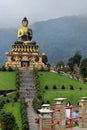 Buddha Park of Ravangla. Beautiful huge statue of Lord Buddha, at Rabangla , Sikkim , India.