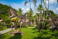 Buddha park Xieng Khouane in Vientiane, Laos. Famous travel tourist landmark of Buddhist stone statues and religious figures