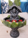 Buddha, peace Buddha poornima decoration fountain Royalty Free Stock Photo