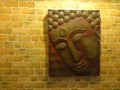 Buddha pictrue wall Royalty Free Stock Photo