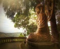 Buddha Reaching Enlightment Royalty Free Stock Photo