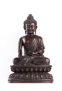 Buddha`s figure, brown color made of metal