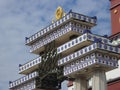 Buddha's five fingerprints palace's doorpost